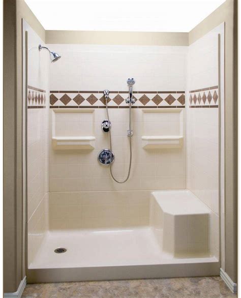 If space is more limited, our 48"x32" ( 4LBS4832. . One piece walk in shower for mobile home